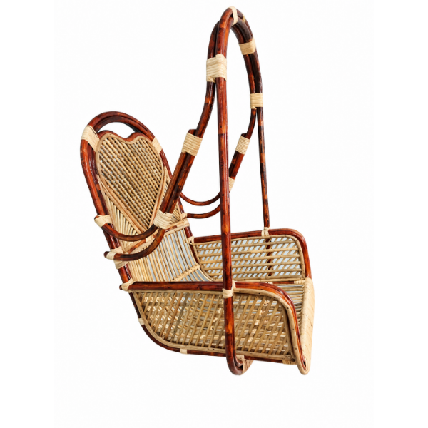 Heart-lattice hanging Rattan Swing