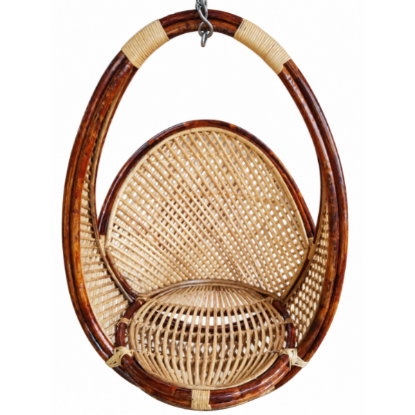 Rattan Egg-shape swing .