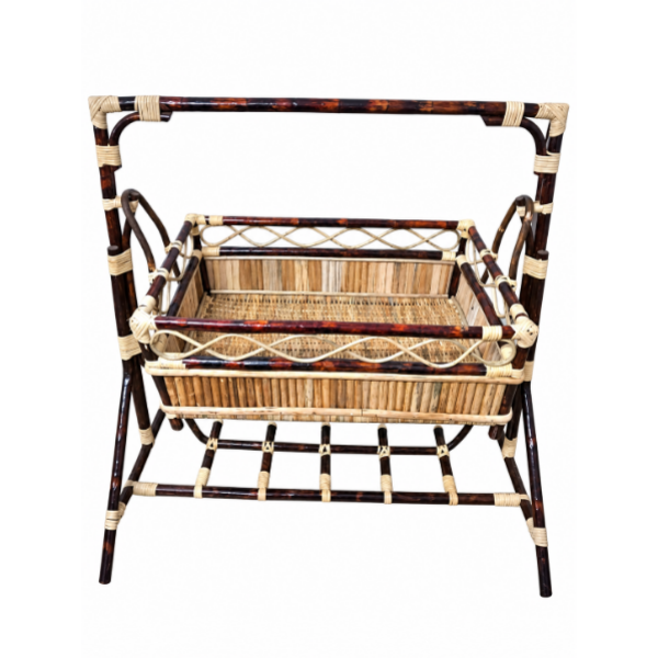 Rattan Woven  baby Cradle
